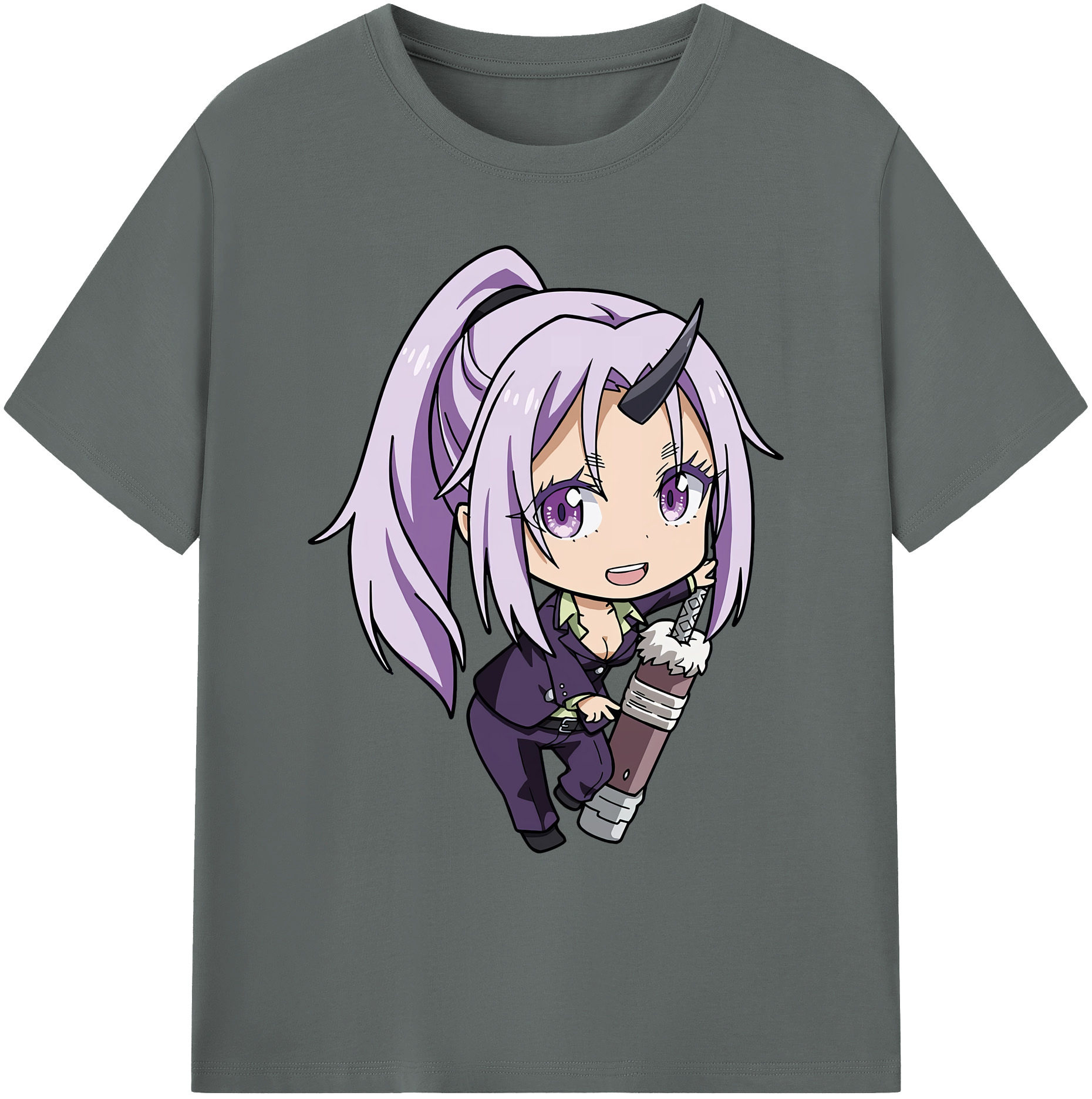 （画像用） 転スラ Regarding Reincarnated to Slime 綿100％ メンズ半袖Tシャツ｜肌触りやわらか＆通気性